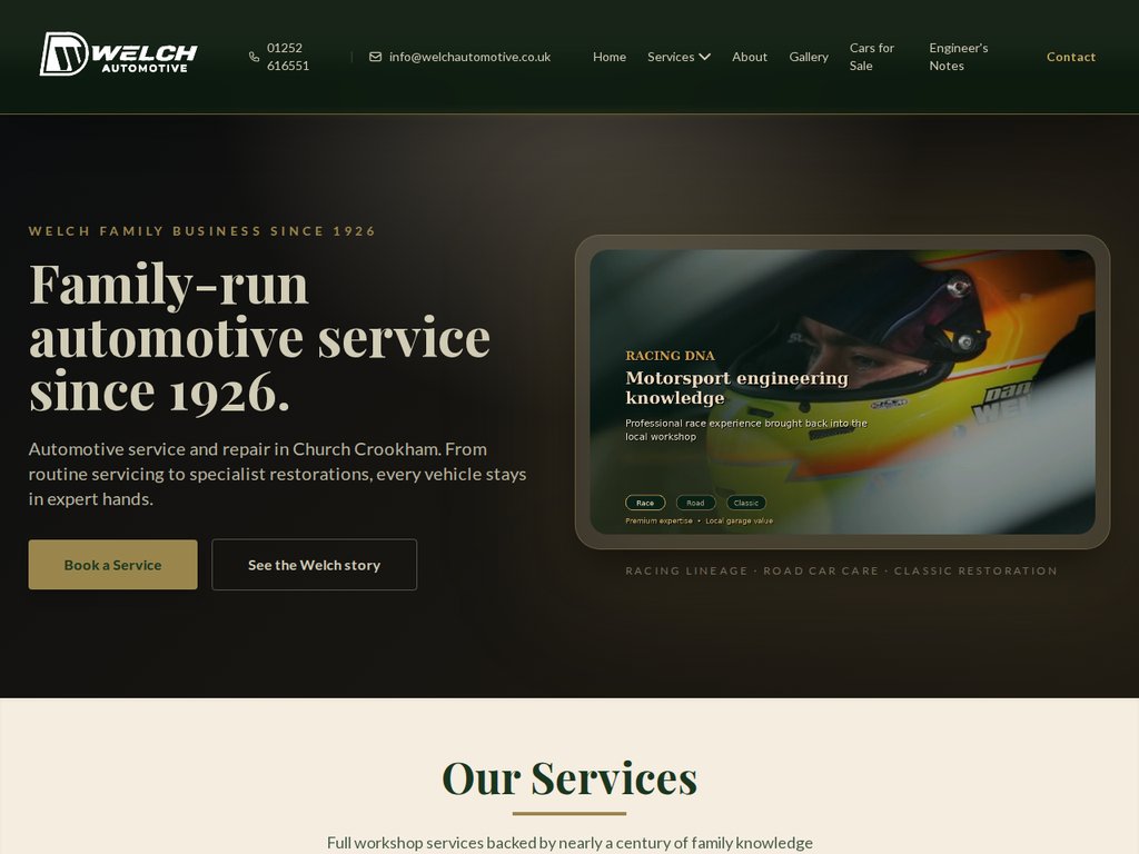 www.welchautomotive.co.uk preview
